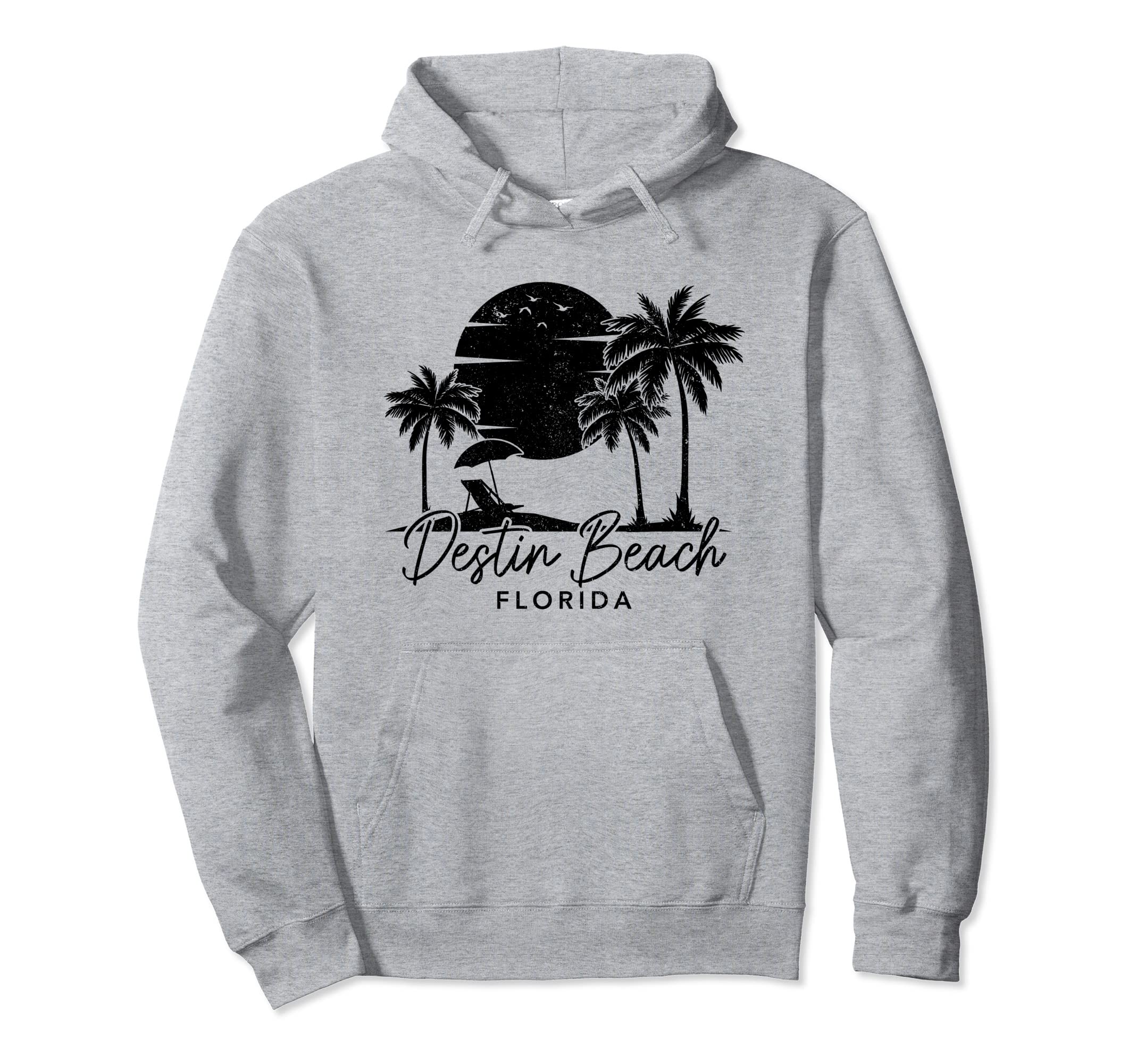Destin Beach Florida Fl Surf Sunset Hoodie - Streetwear Style Men Women - T-Shirt, Sweatshirt, Hoodie