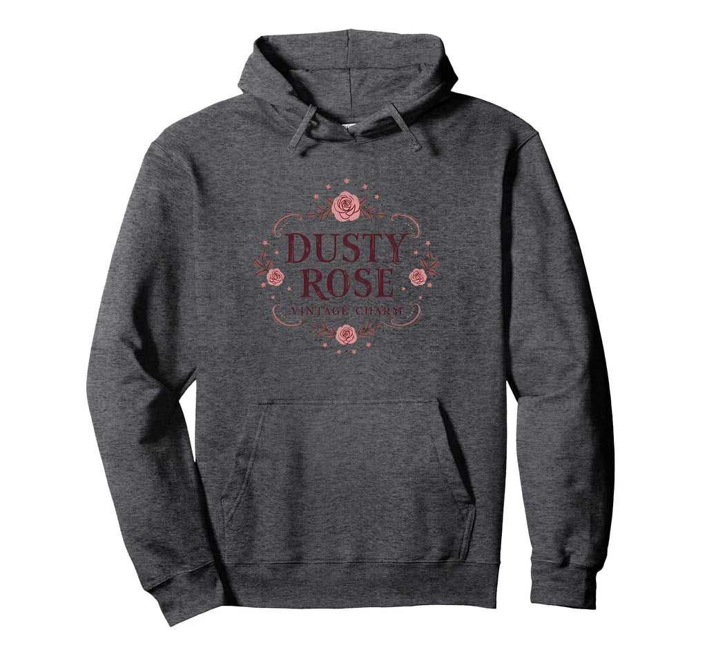 Dusty Rose Charm Hoodie - Custom Art Print for Adults - T-Shirt, Sweatshirt, Hoodie