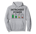 Funny Anti Social Anxiety Introvert Funny Hoodie - Minimalist Print Unisex - T-Shirt, Sweatshirt, Hoodie