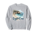 Crystal Cove California Distressed Beach Sweatshirt - Graphic Print Unisex - T-Shirt, Sweatshirt, Hoodie