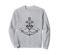 Anchor And Diamond Shape Line Art Sweatshirt - Trendy Graphic Men Women - T-Shirt, Sweatshirt, Hoodie