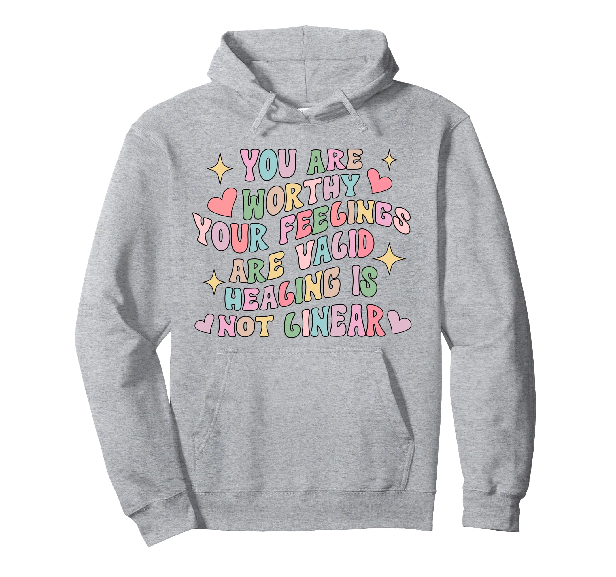 Mental Health Awareness Groovy Mental Hoodie - Fun Novelty Design Unisex - T-Shirt, Sweatshirt, Hoodie