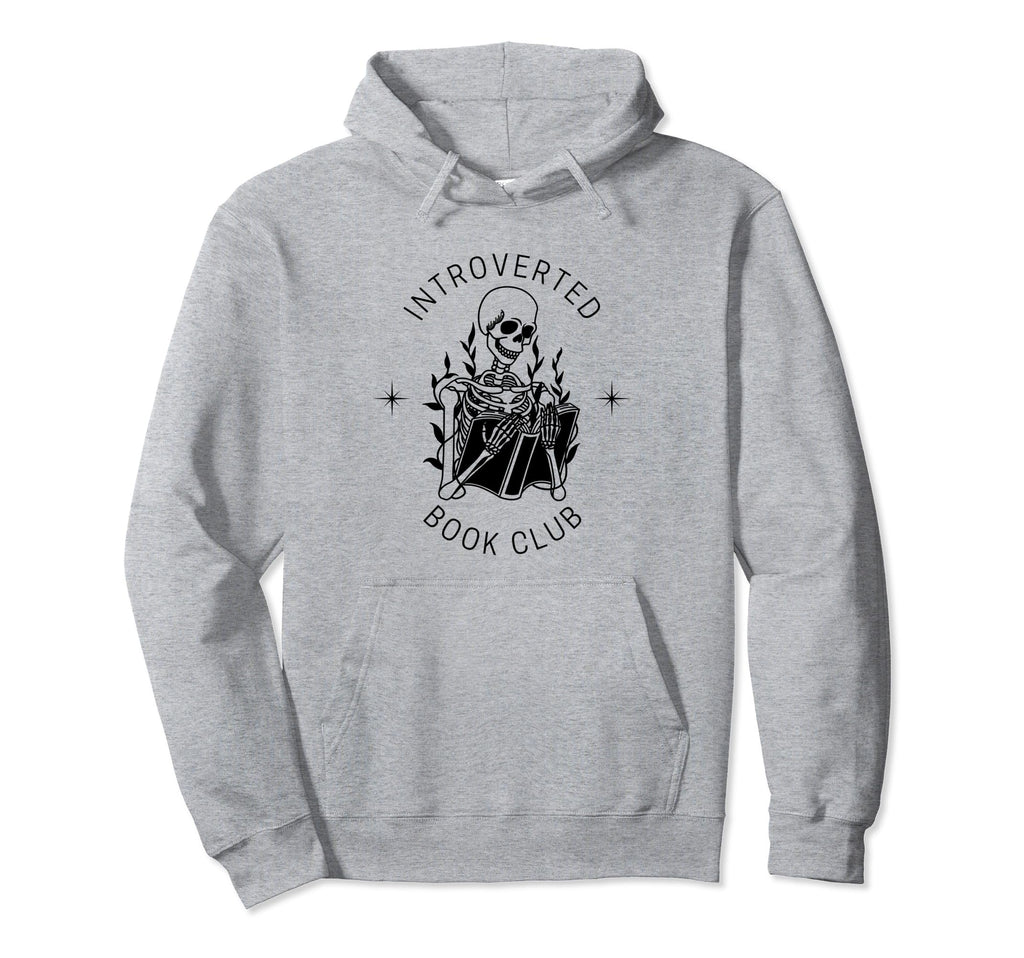 Introverted Book Club Social Club Hoodie - Unique Graphic for Adults - T-Shirt, Sweatshirt, Hoodie