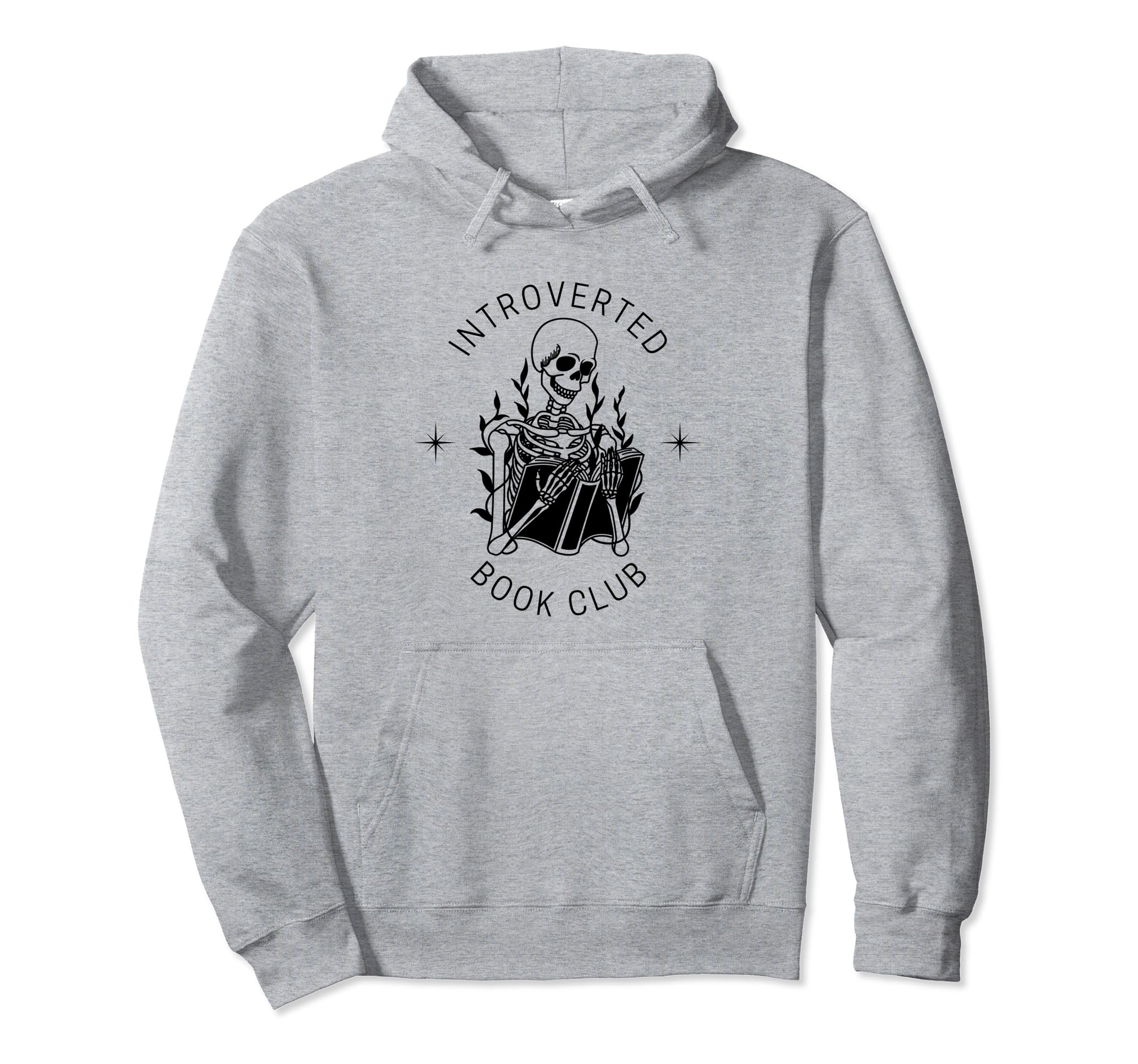 Introverted Book Club Social Club Hoodie - Unique Graphic for Adults - T-Shirt, Sweatshirt, Hoodie