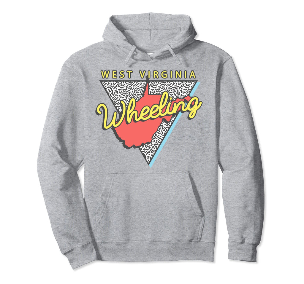 Wheeling West Virginia Wv Triangle Hoodie - Aesthetic Graphic Men Women - T-Shirt, Sweatshirt, Hoodie