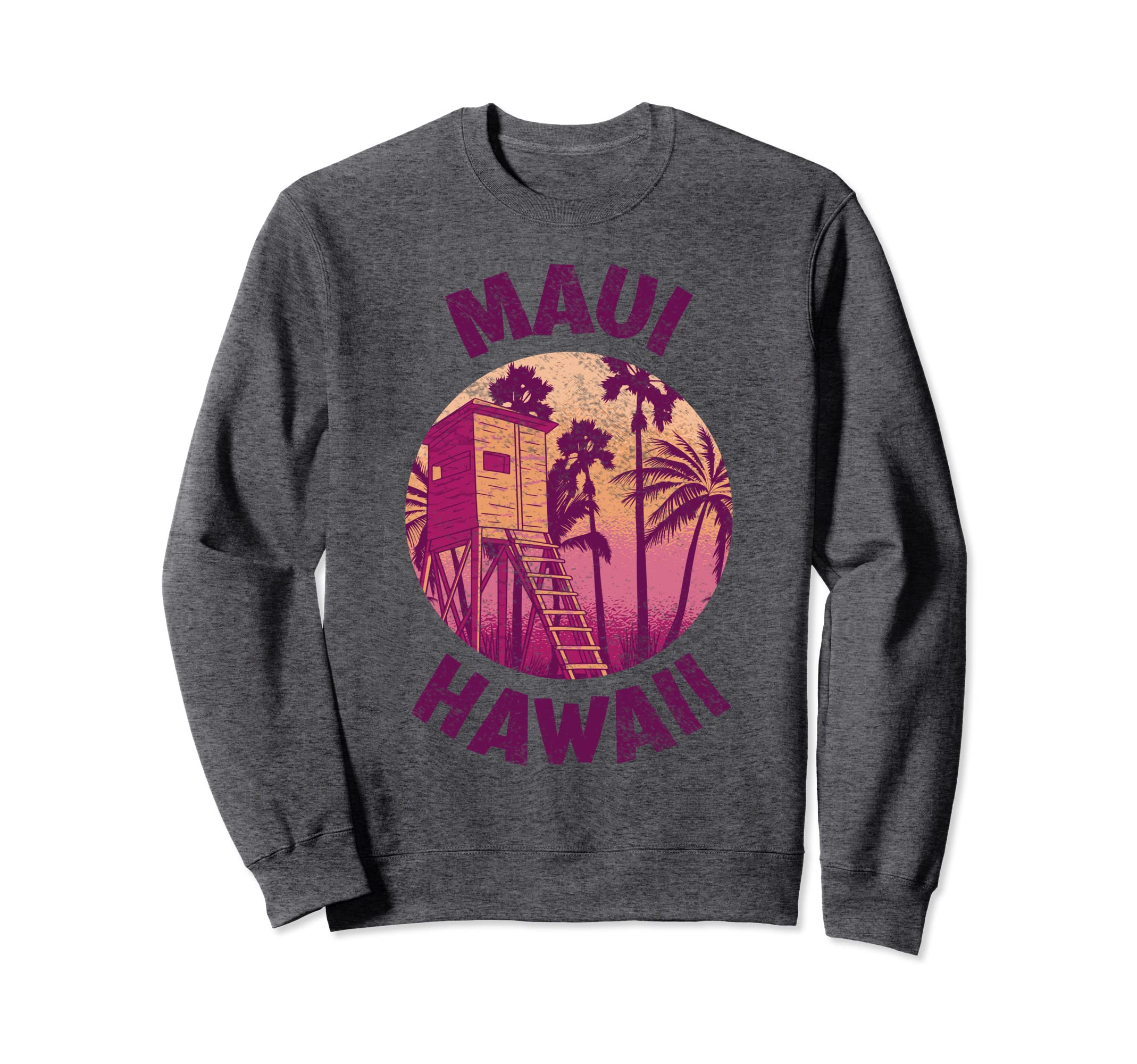 Art Maui Hawaii Surfing 70S Beach Sweatshirt - Graphic Print Men Women - T-Shirt, Sweatshirt, Hoodie
