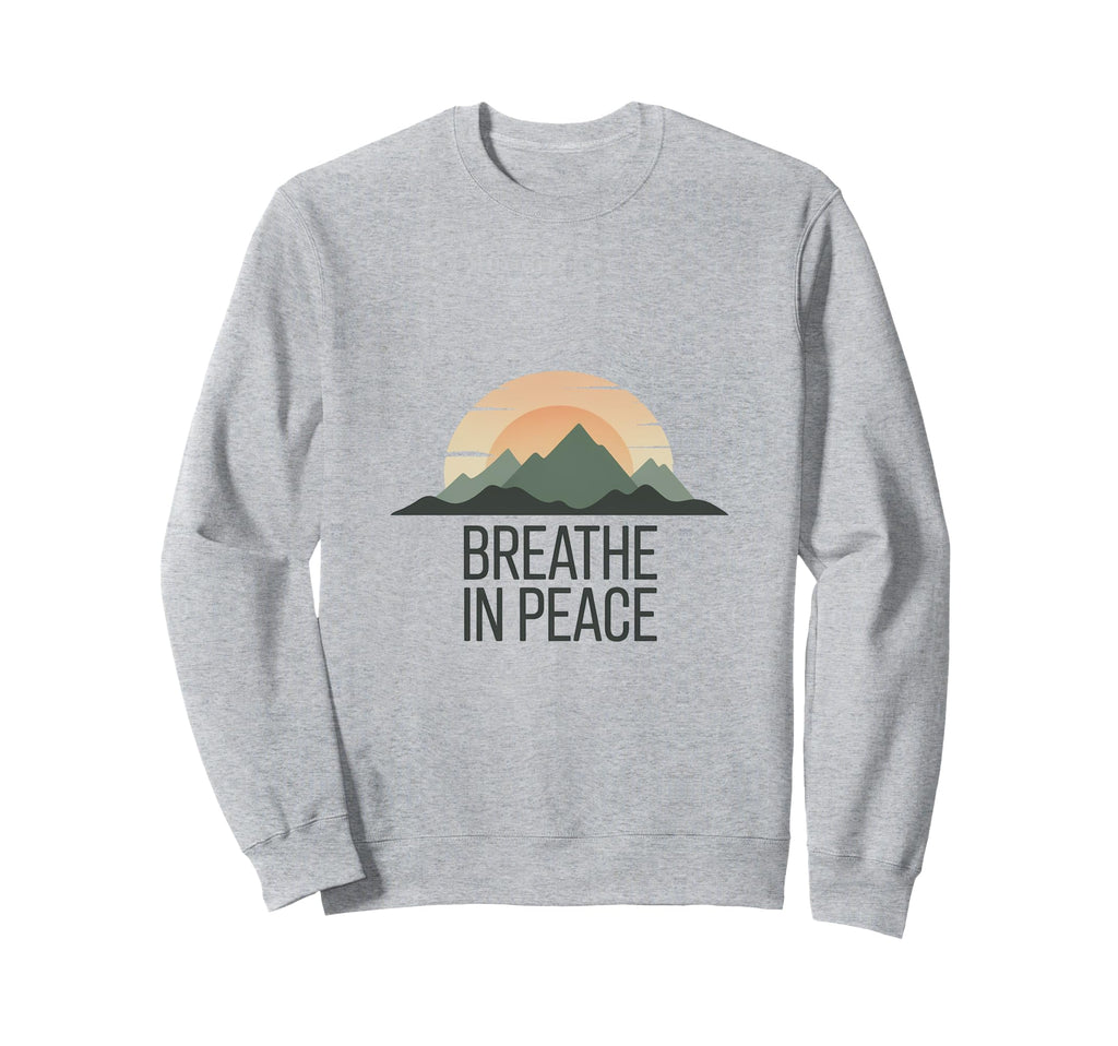 Mindfulness Meditation Mountain Sweatshirt - Aesthetic Graphic for Adults - T-Shirt, Sweatshirt, Hoodie