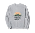 Mindfulness Meditation Mountain Sweatshirt - Aesthetic Graphic for Adults - T-Shirt, Sweatshirt, Hoodie