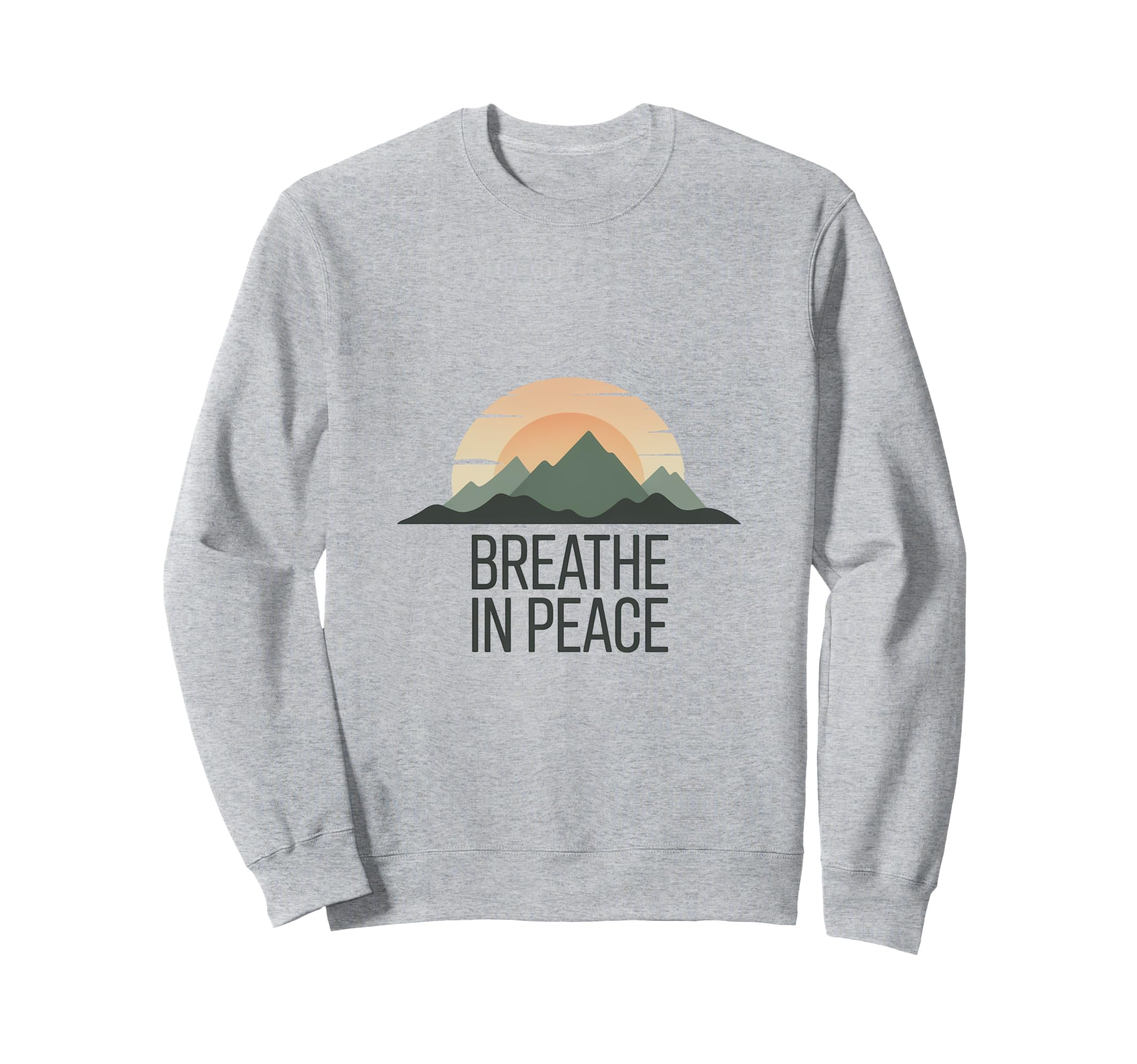 Mindfulness Meditation Mountain Sweatshirt - Aesthetic Graphic for Adults - T-Shirt, Sweatshirt, Hoodie