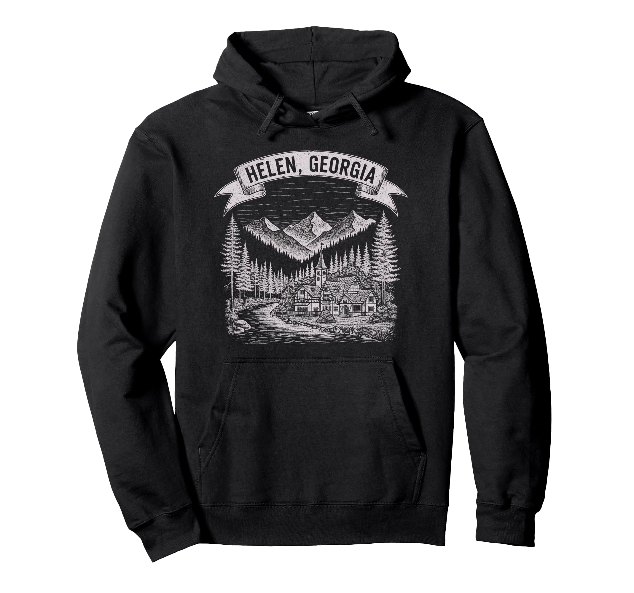 Helen Georgia Sketch Art Hoodie - Fun Novelty Design for Adults - T-Shirt, Sweatshirt, Hoodie