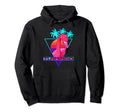 Flamingo Flamazing Synthwave Hoodie - Casual Everyday Wear Men Women - T-Shirt, Sweatshirt, Hoodie