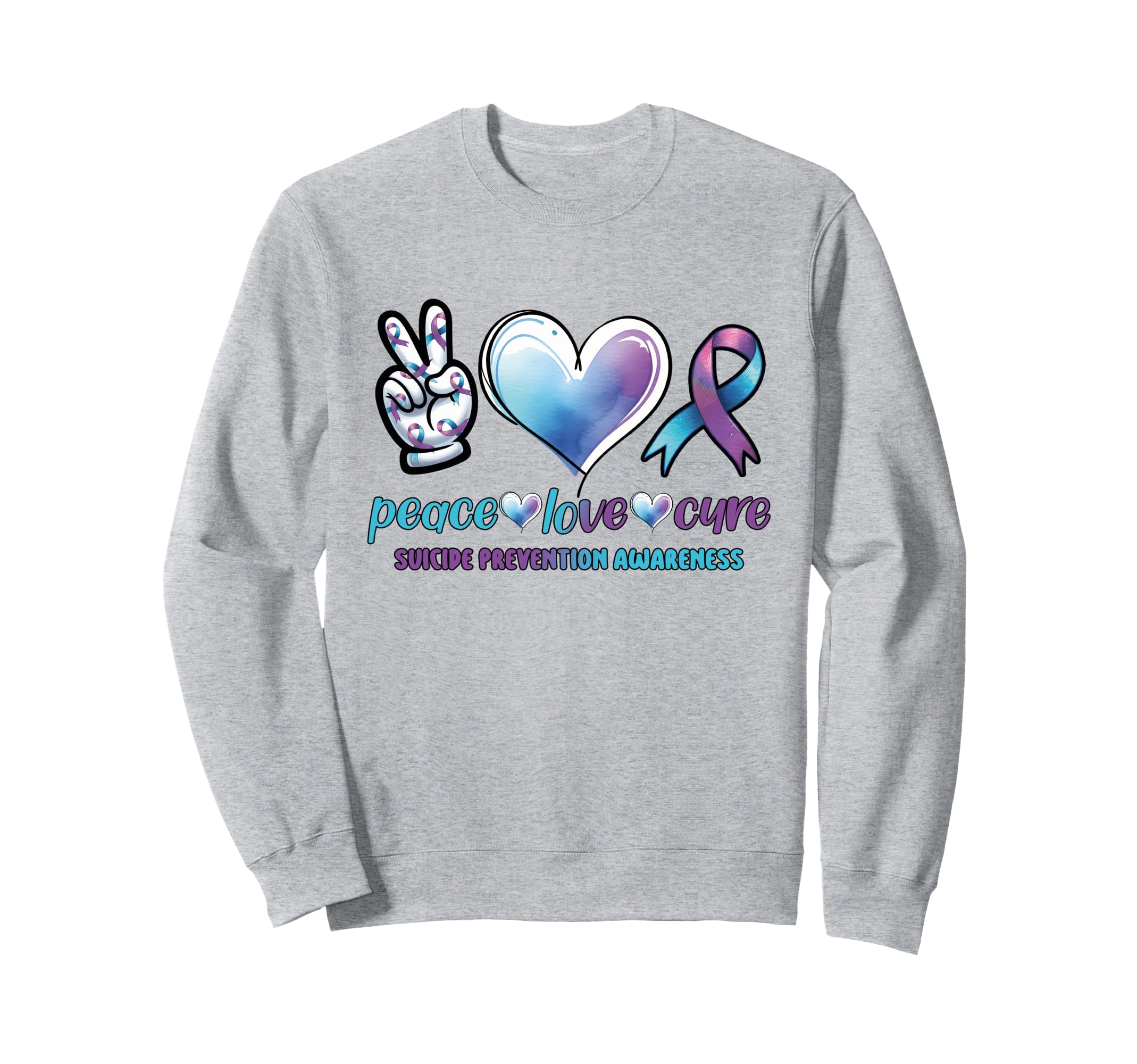 Mental Health Suicide Sweatshirt - Casual Everyday Wear Men Women - T-Shirt, Sweatshirt, Hoodie