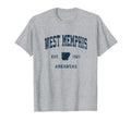 West Memphis Arkansas Ar Athletic Navy T-Shirt - Unique Graphic Unisex - T-Shirt, Sweatshirt, Hoodie