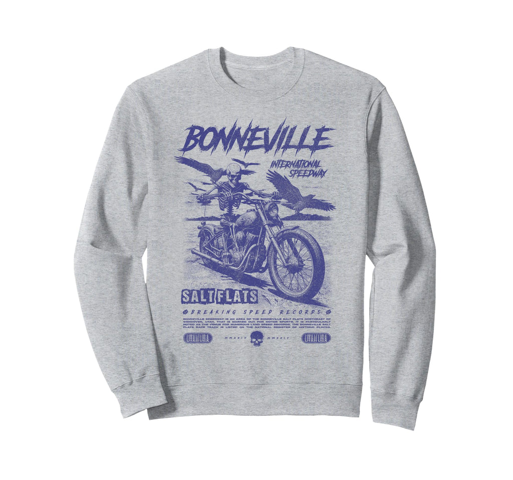 Bonneville Salt Flats Motorcycle Sweatshirt - Unique Graphic for Adults - T-Shirt, Sweatshirt, Hoodie