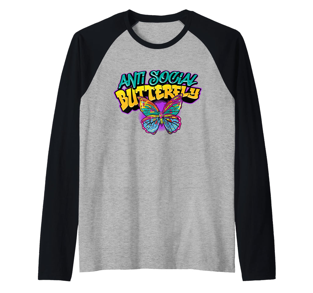 Graffiti Art Colorful Antisocial Hoodie - Novelty Apparel for Adults - T-Shirt, Sweatshirt, Hoodie