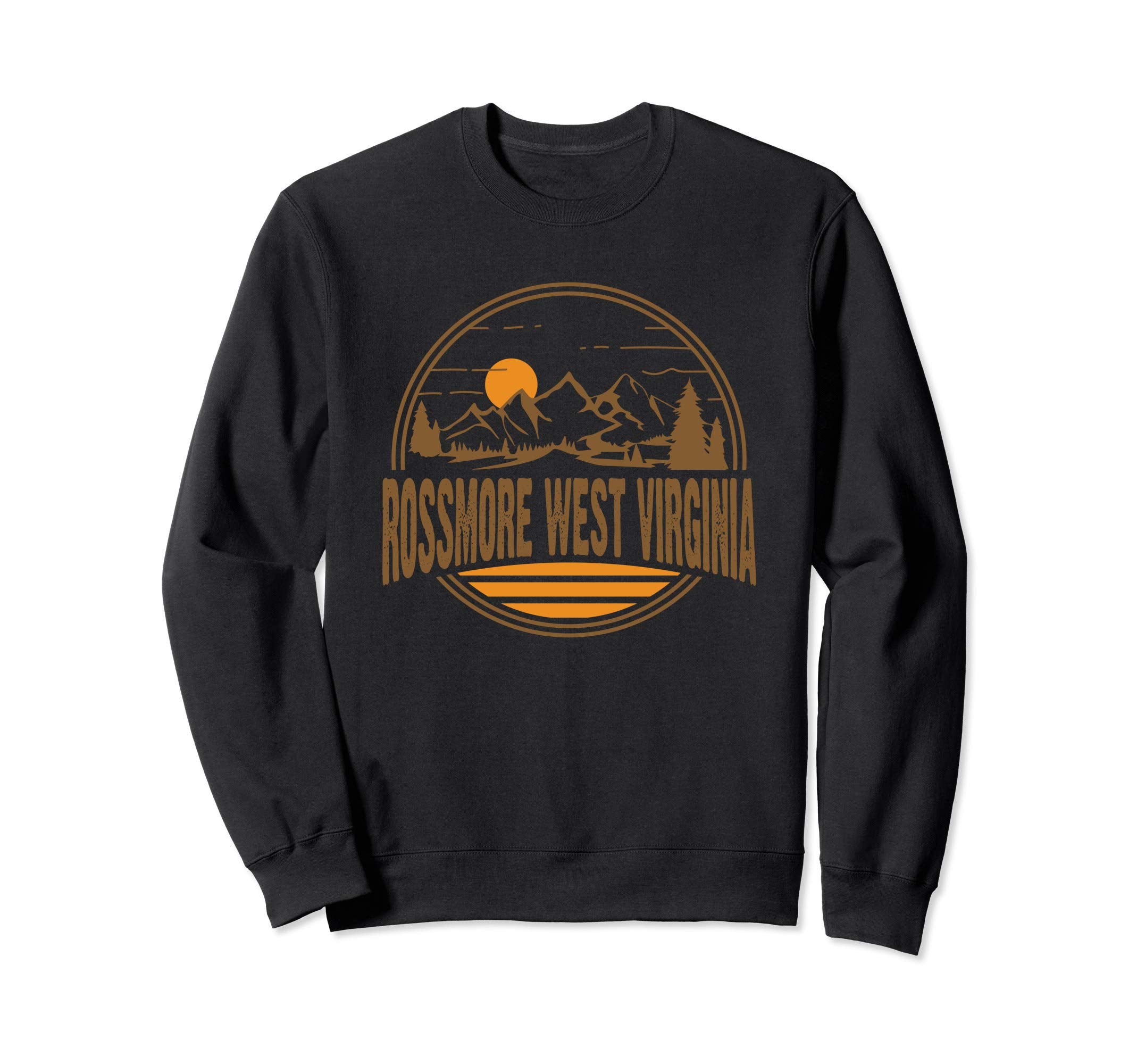 Rossmore West Virginia Mountain Sweatshirt - Fun Novelty Design for Adults - T-Shirt, Sweatshirt, Hoodie