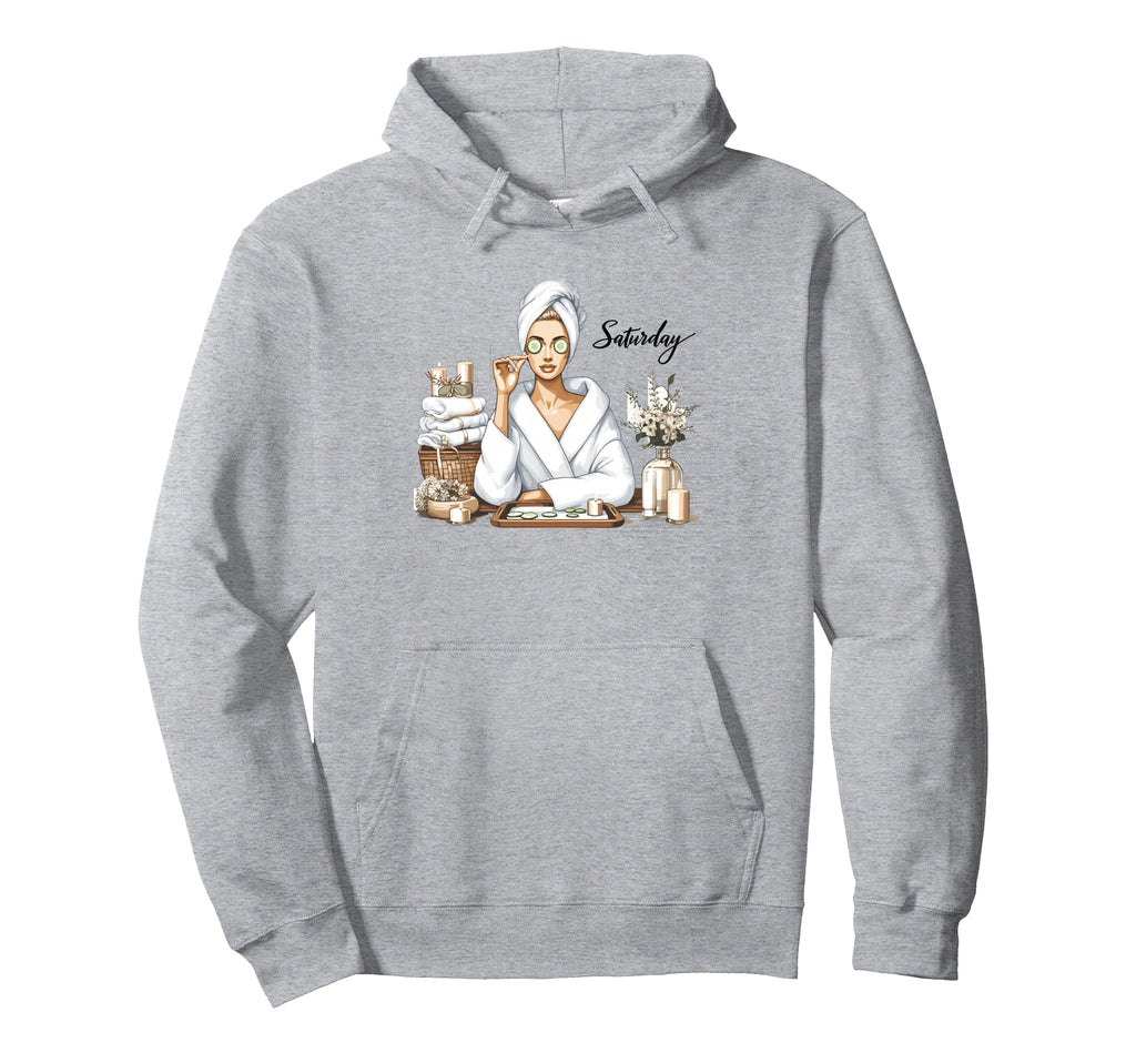 Saturday Spa Day Diva Self Care Self Hoodie - Aesthetic Graphic Unisex - T-Shirt, Sweatshirt, Hoodie