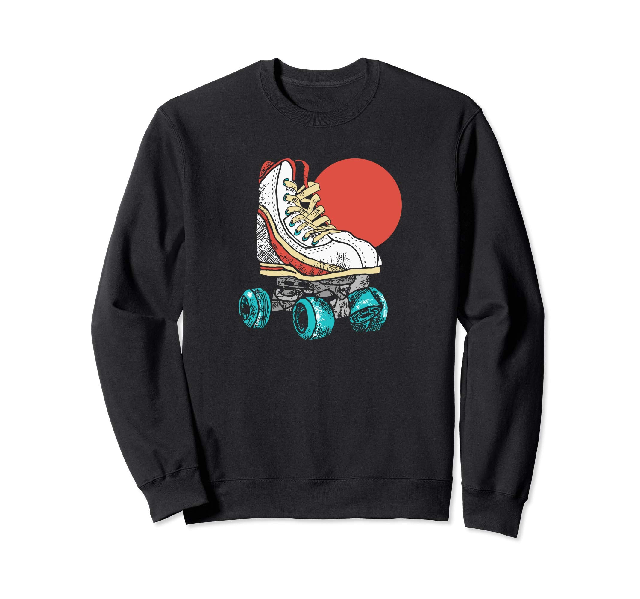 Minimalist Roller Skate 70S Vibe Sweatshirt - Minimalist Print Men Women - T-Shirt, Sweatshirt, Hoodie
