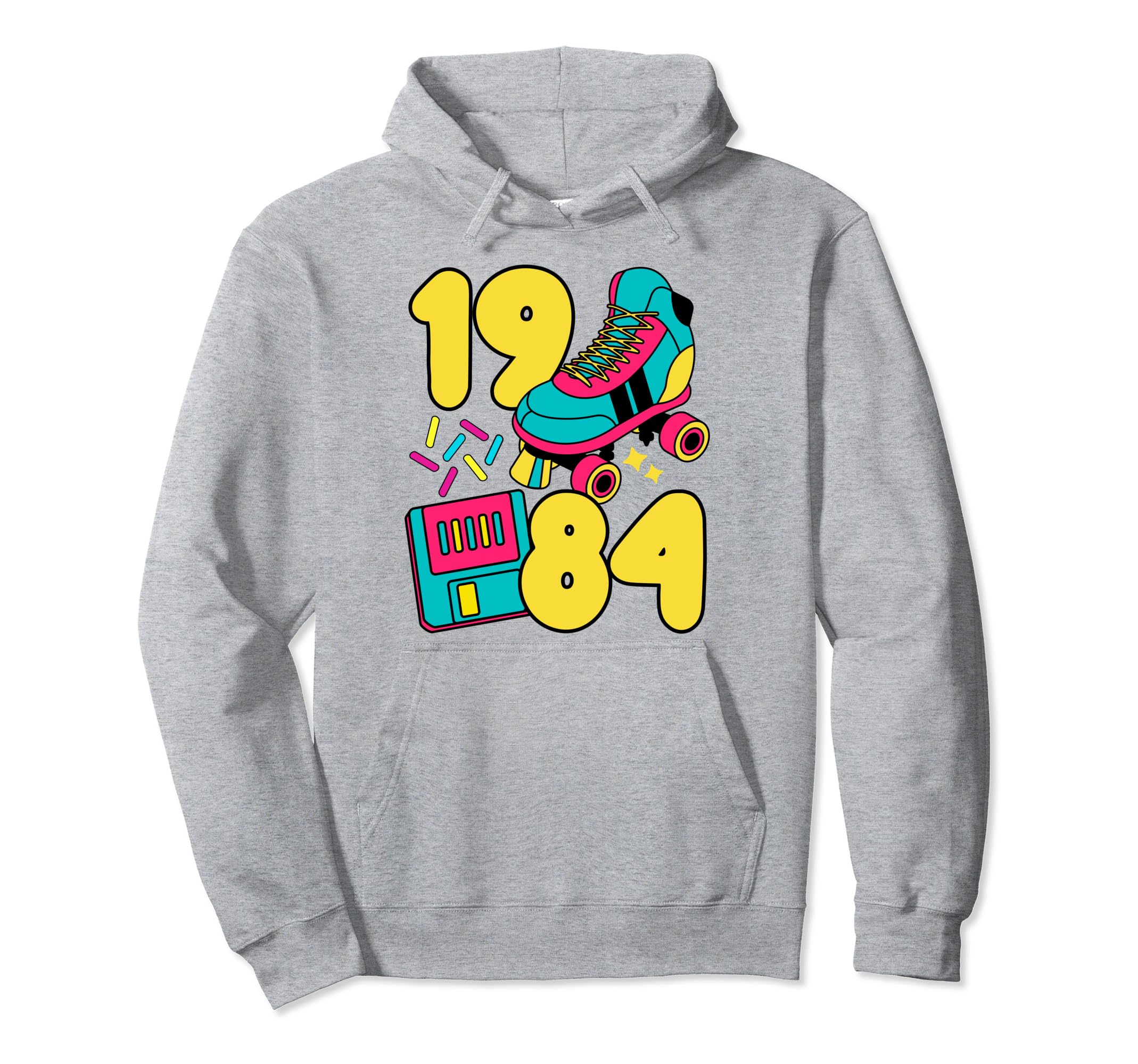 1984 Slow Tec 80S Candy Roller Rink Hoodie - Custom Art Print Men Women - T-Shirt, Sweatshirt, Hoodie
