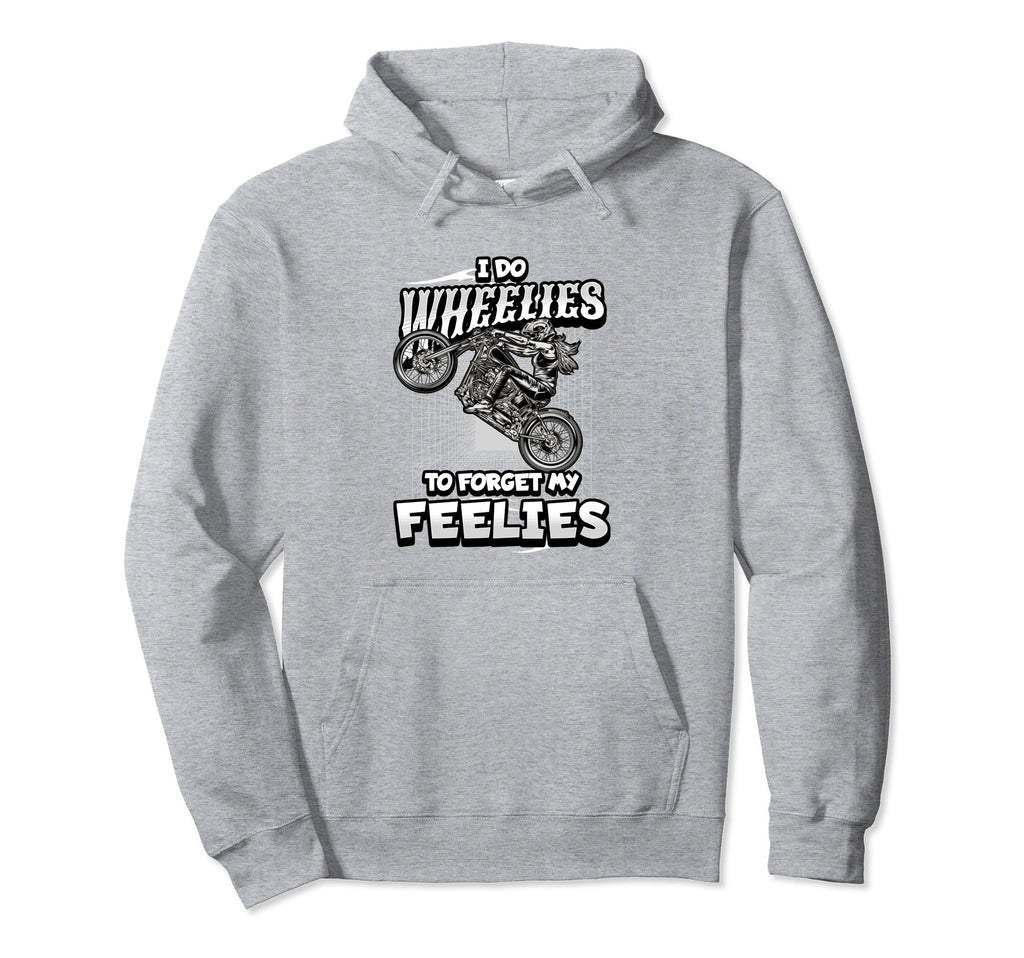 Biker Motorcycle Motorcycle Funny Hoodie - Fun Novelty Design Men Women - T-Shirt, Sweatshirt, Hoodie