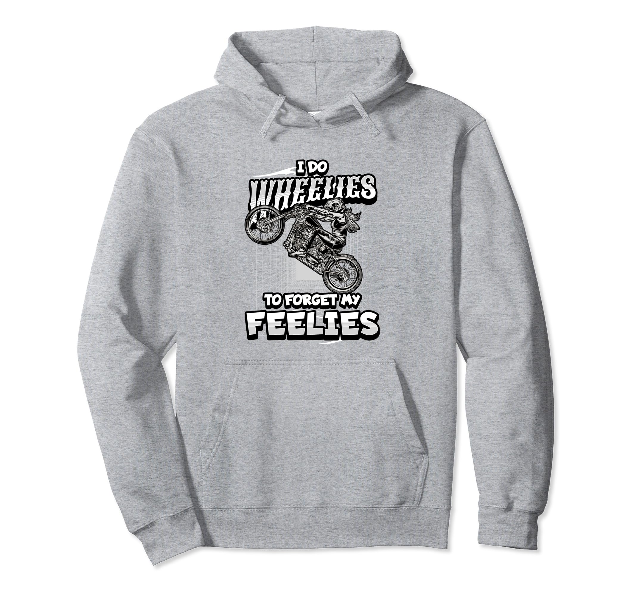 Biker Motorcycle Motorcycle Funny Hoodie - Fun Novelty Design Men Women - T-Shirt, Sweatshirt, Hoodie