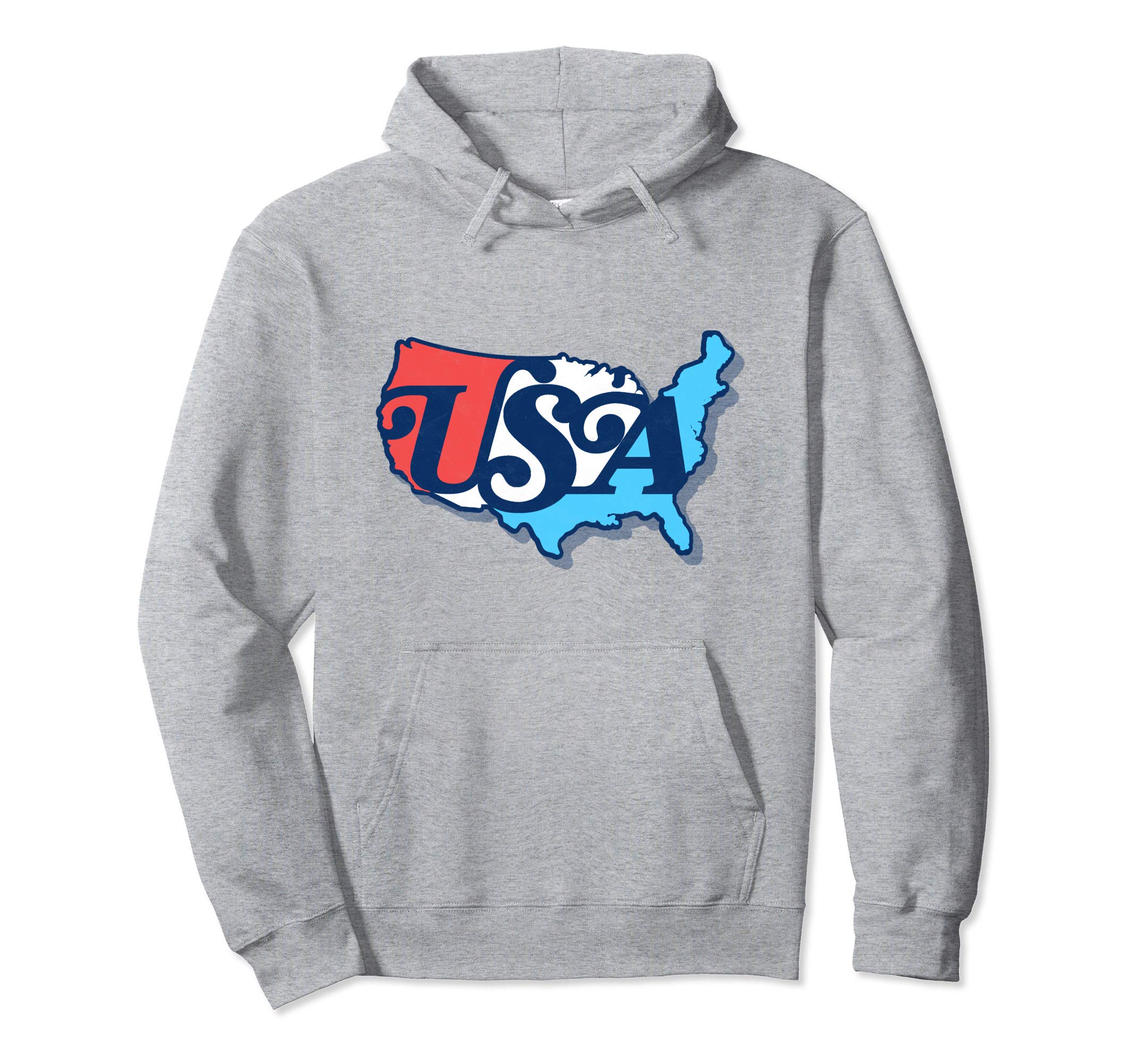 Usa Map Typography Patriotic 4Th July Hoodie - Unique Graphic for Adults - T-Shirt, Sweatshirt, Hoodie