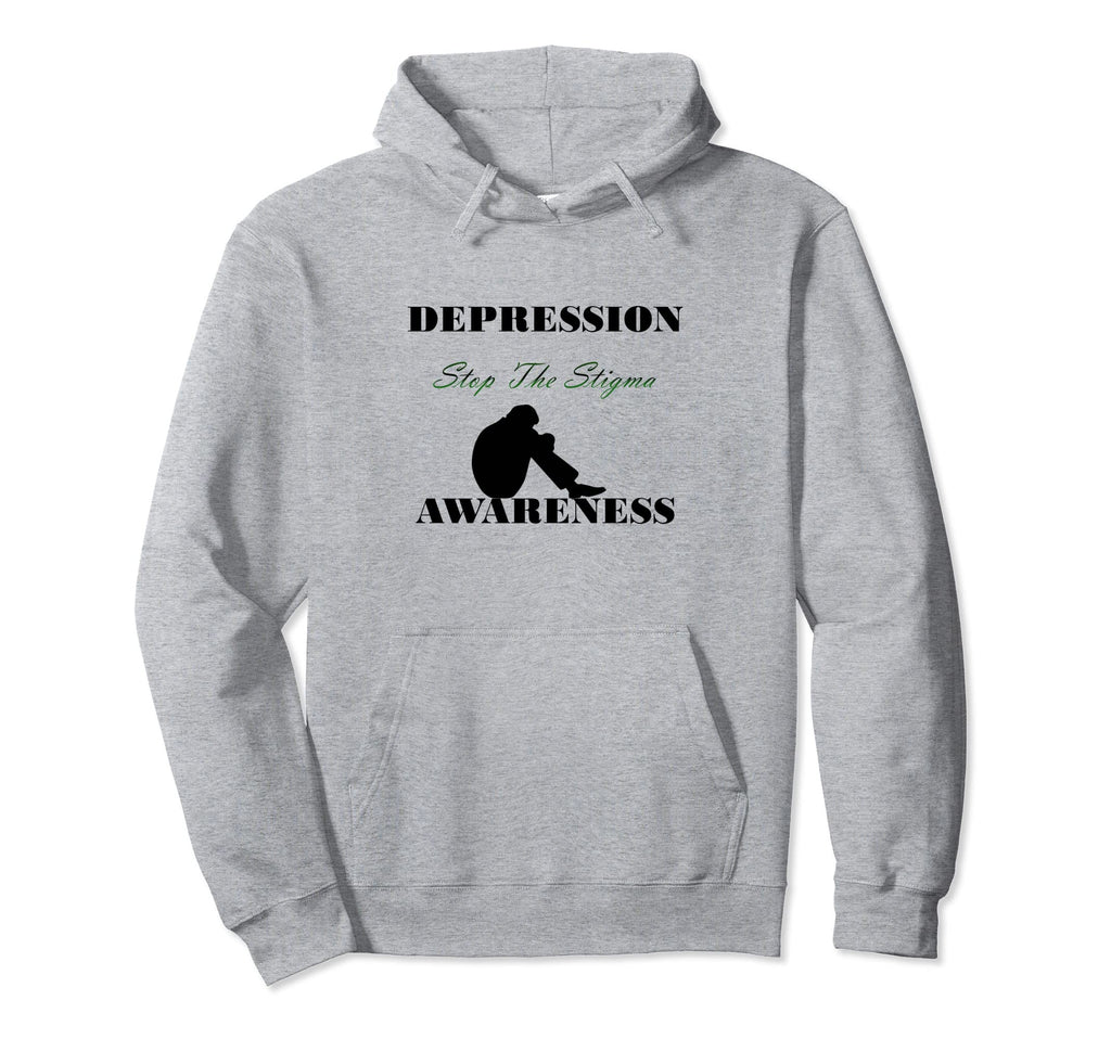 Depression Awareness Stop Stigma Hoodie - Custom Art Print Men Women - T-Shirt, Sweatshirt, Hoodie