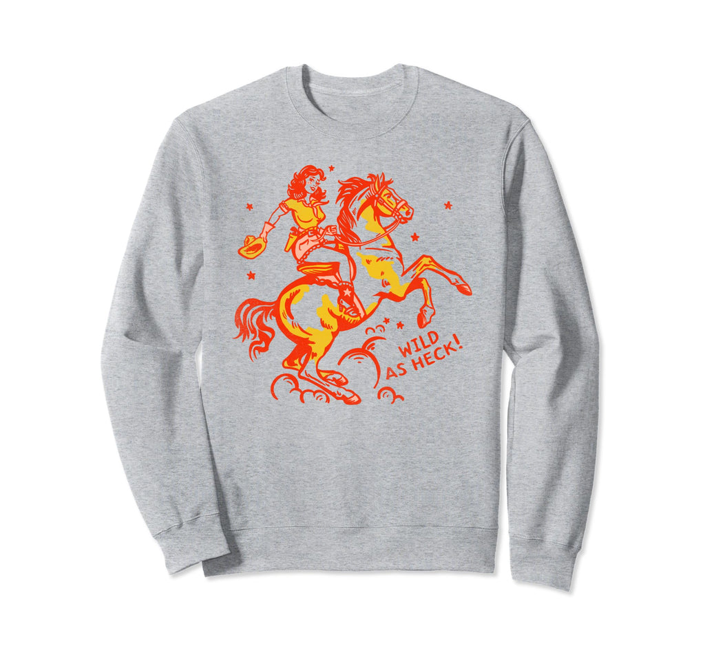 Western Horse Cowgirl And Womens Sweatshirt - Graphic Print Unisex - T-Shirt, Sweatshirt, Hoodie
