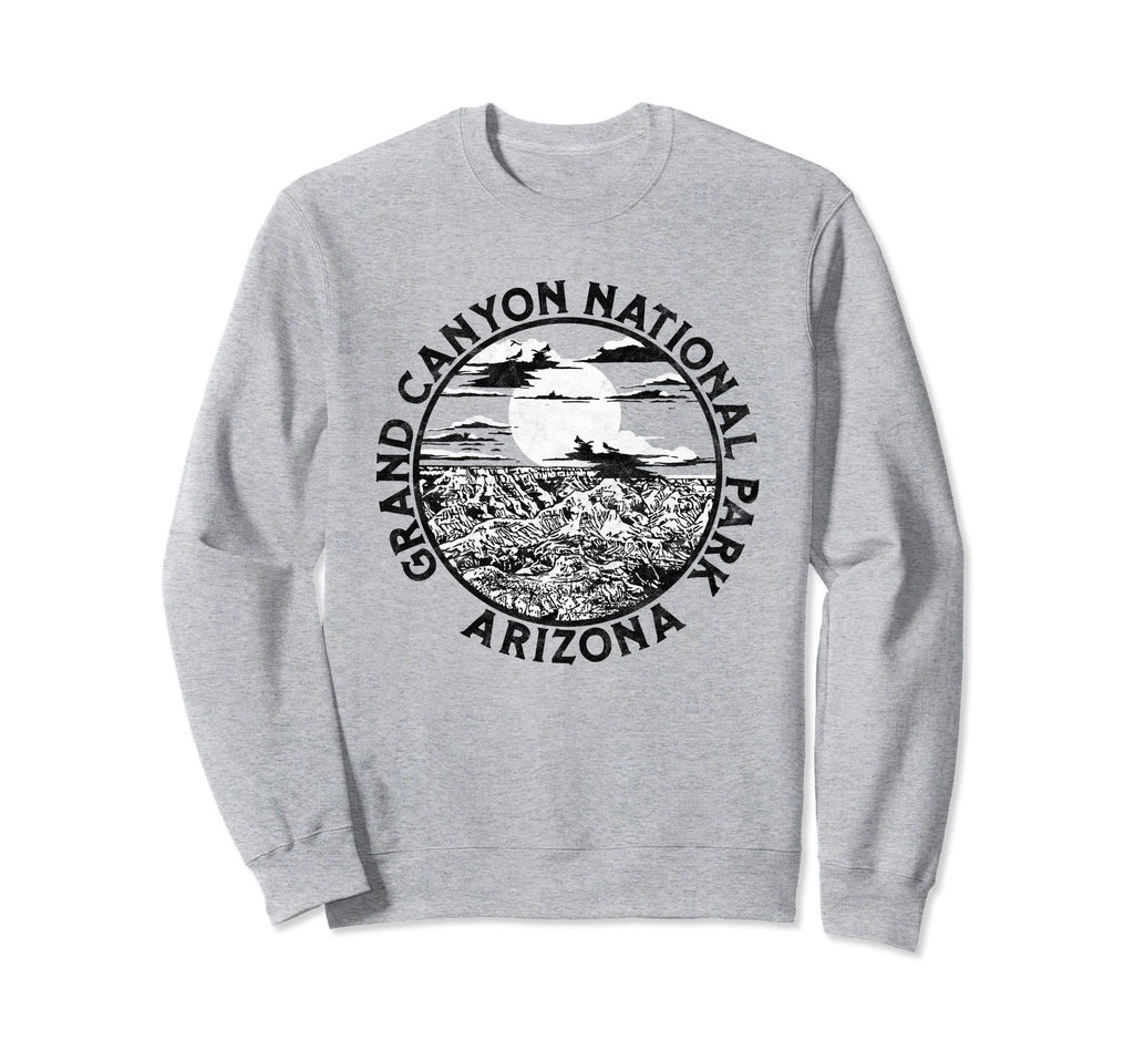 Minimalist Grand Canyon Distressed Sweatshirt - Minimalist Print Men Women - T-Shirt, Sweatshirt, Hoodie