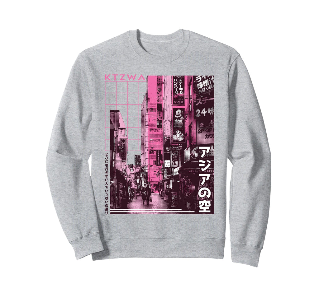 Japanese Aesthetic Streetwear Sweatshirt - Streetwear Style Men Women - T-Shirt, Sweatshirt, Hoodie