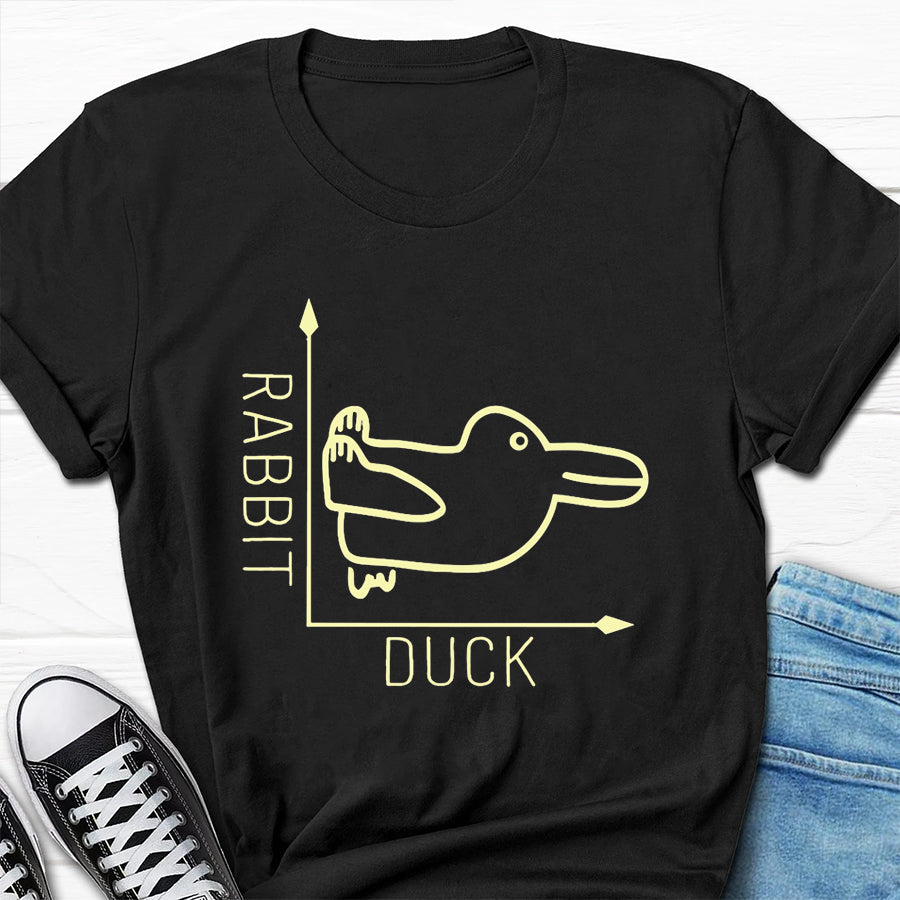 Rabbit Duck Print Men Slogan - Adult & Kids T-Shirts, Sweatshirts & Hoodies apparel design preview 4