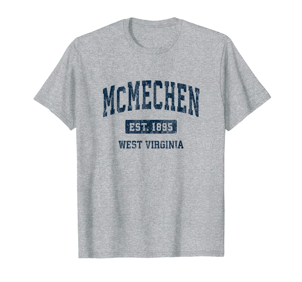 Mcmechen West Virginia Wv Athletic T-Shirt - Novelty Apparel Men Women - T-Shirt, Sweatshirt, Hoodie