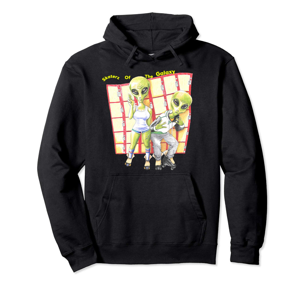 Skaterz Galaxy Roller Skate Hoody Sweatshirt - Streetwear Style for Adults - T-Shirt, Sweatshirt, Hoodie