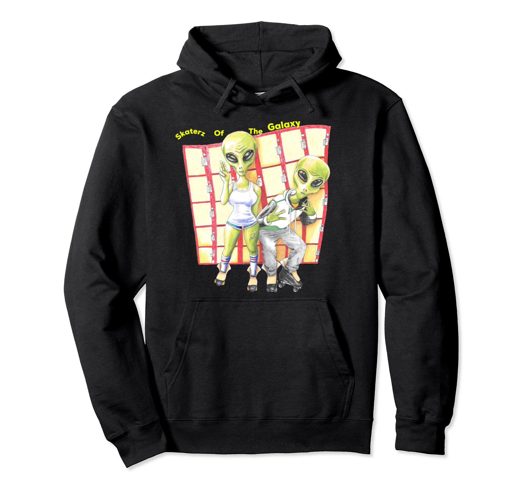 Skaterz Galaxy Roller Skate Hoody Sweatshirt - Streetwear Style for Adults - T-Shirt, Sweatshirt, Hoodie
