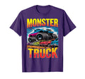 Monster Truck Crushing Cars Monster Truck T-Shirt - Novelty Apparel Unisex - T-Shirt, Sweatshirt, Hoodie