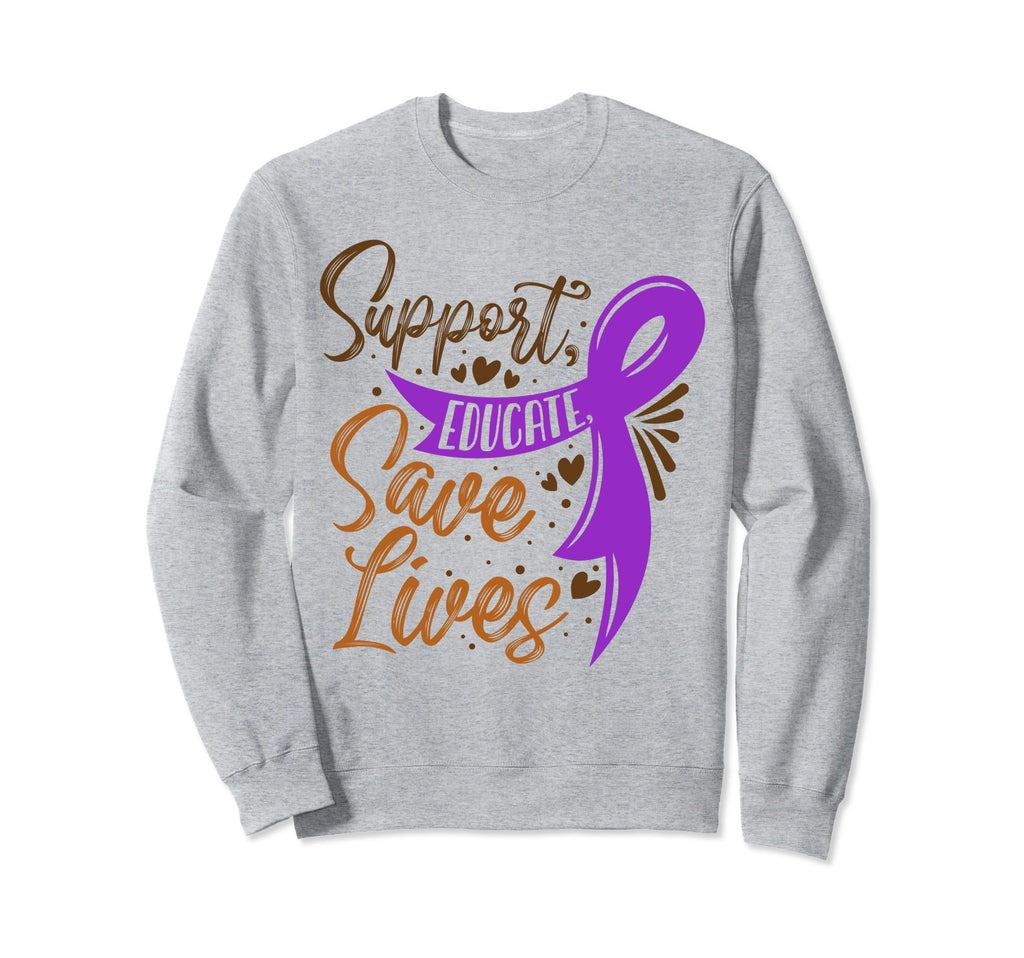 Support Educate Save Lives Sweatshirt - Aesthetic Graphic Men Women - T-Shirt, Sweatshirt, Hoodie