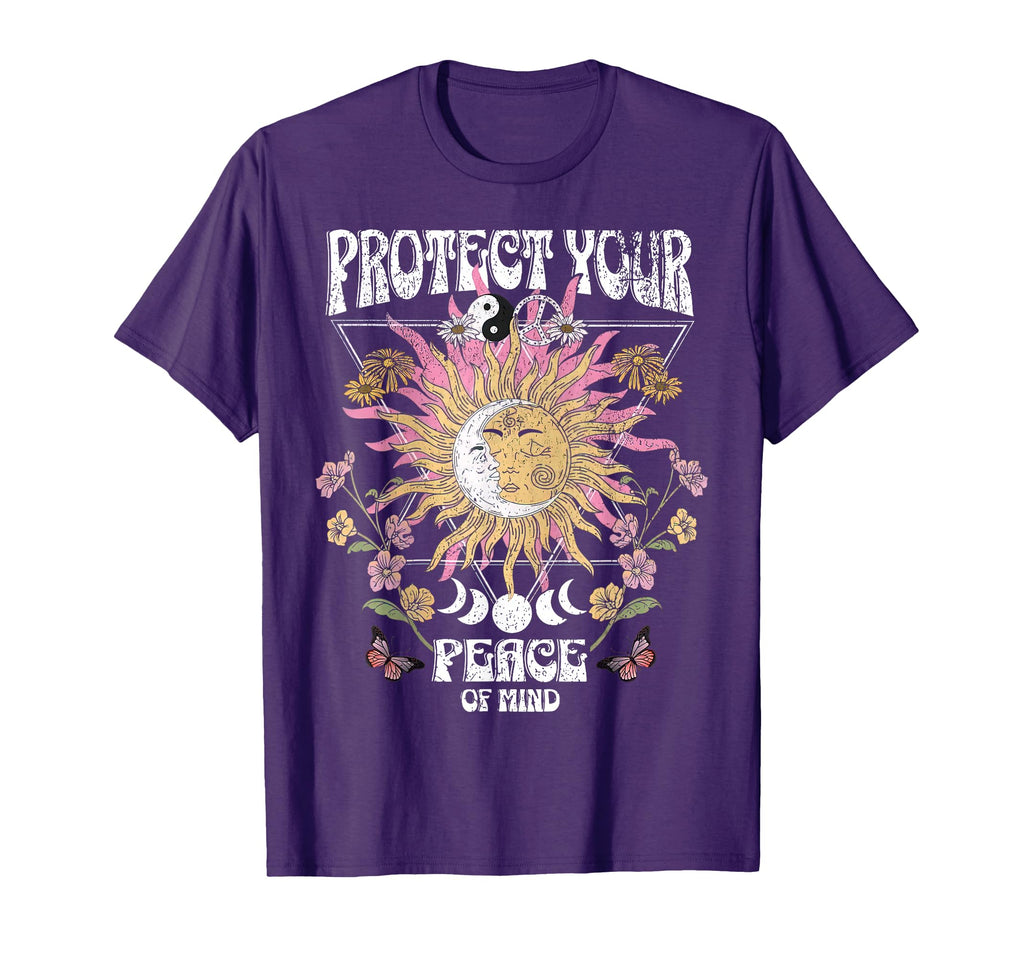 Protect Your Peace Celestial Sun Moon T-Shirt - Streetwear Style Men Women - T-Shirt, Sweatshirt, Hoodie