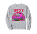 70S Roller Skating Skate Roller Sweatshirt - Trendy Graphic Unisex - T-Shirt, Sweatshirt, Hoodie