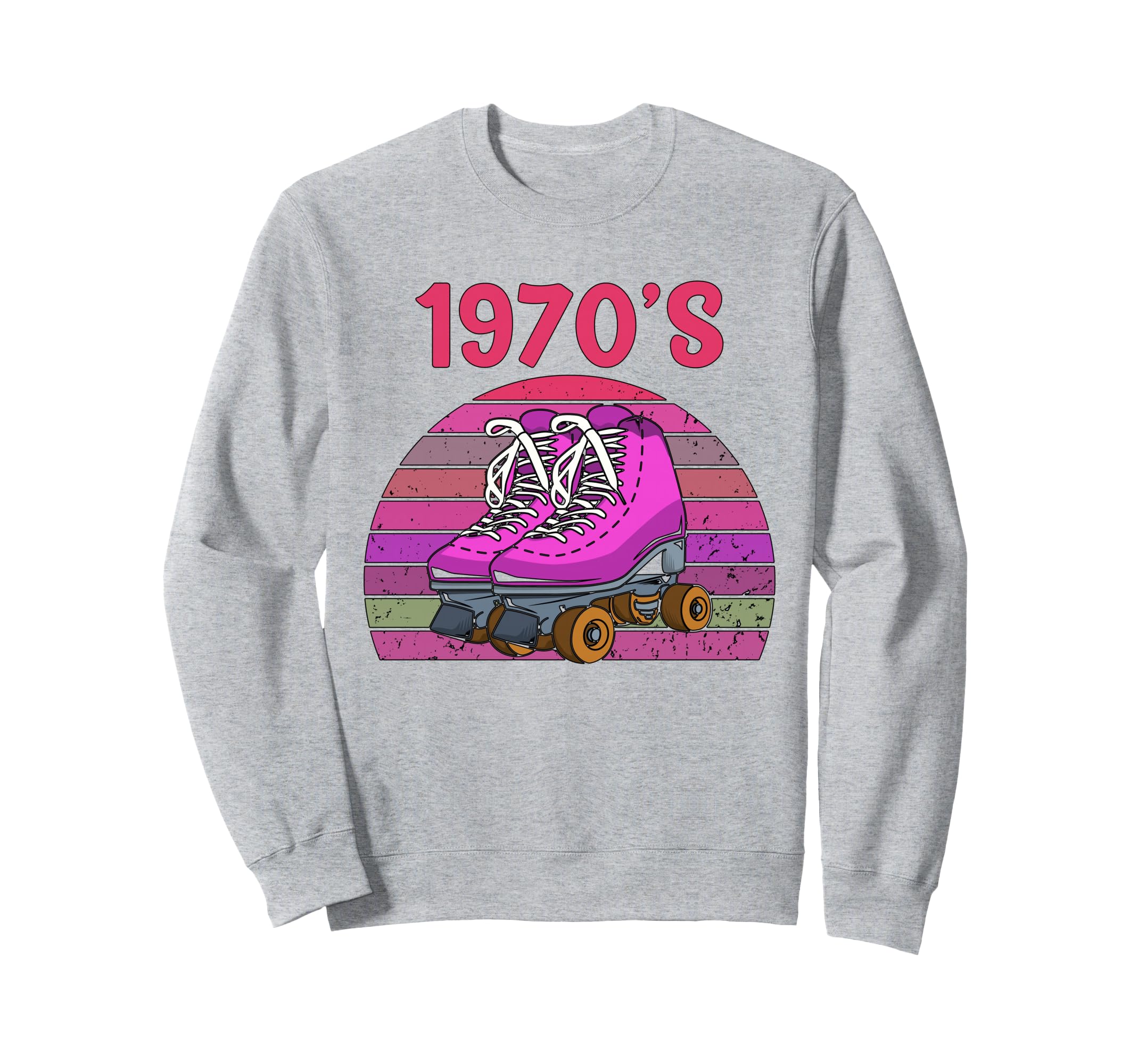 70S Roller Skating Skate Roller Sweatshirt - Trendy Graphic Unisex - T-Shirt, Sweatshirt, Hoodie