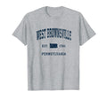 West Brownsville Pennsylvania Pa Athletic T-Shirt - Graphic Print Unisex - T-Shirt, Sweatshirt, Hoodie