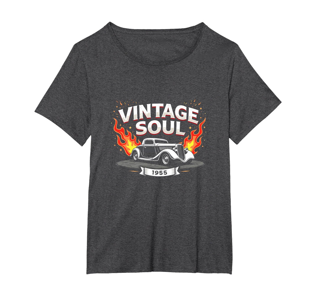 Soul Hot Rod 1955 Car Womens Plus Dark T-Shirt - Aesthetic Graphic Unisex - T-Shirt, Sweatshirt, Hoodie