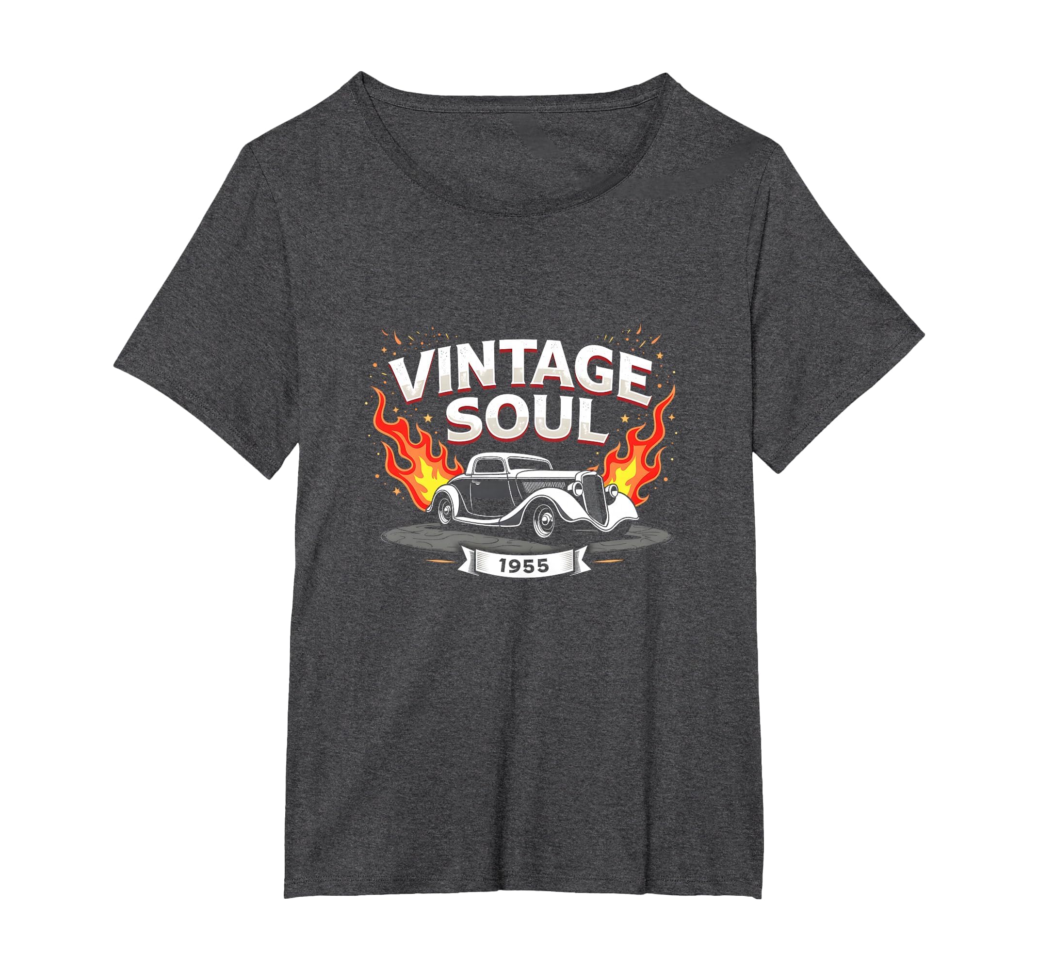 Soul Hot Rod 1955 Car Womens Plus Dark T-Shirt - Aesthetic Graphic Unisex - T-Shirt, Sweatshirt, Hoodie