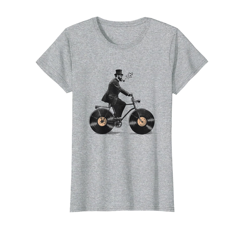 Classical Music Bicycle Vinyl Record T-Shirt - Streetwear Style Men Women - T-Shirt, Sweatshirt, Hoodie