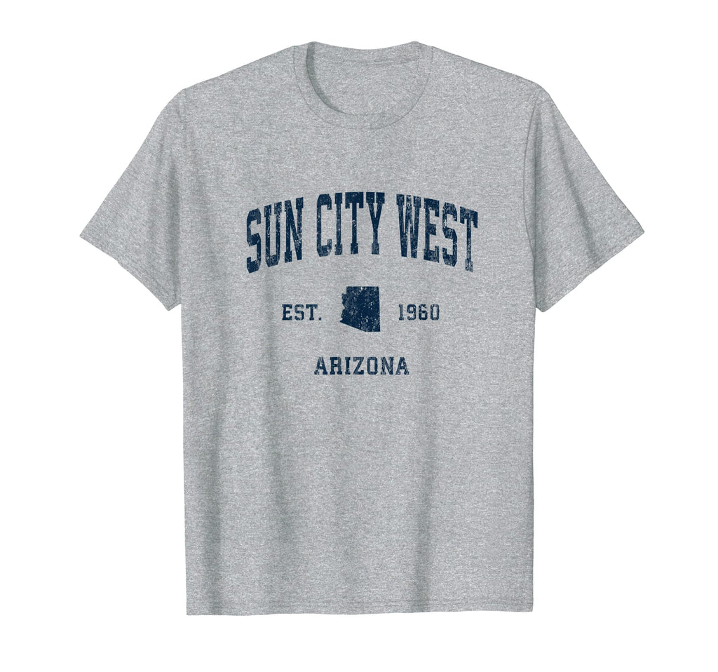 Sun City West Arizona Az Athletic Navy T-Shirt - Aesthetic Graphic Unisex - T-Shirt, Sweatshirt, Hoodie