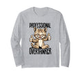 Professional Overthinker Cat Introvert T-Shirt - Fun Novelty Design Unisex - T-Shirt, Sweatshirt, Hoodie