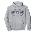 Casual West Little River Florida Beach Hoodie - Graphic Print Men Women - T-Shirt, Sweatshirt, Hoodie