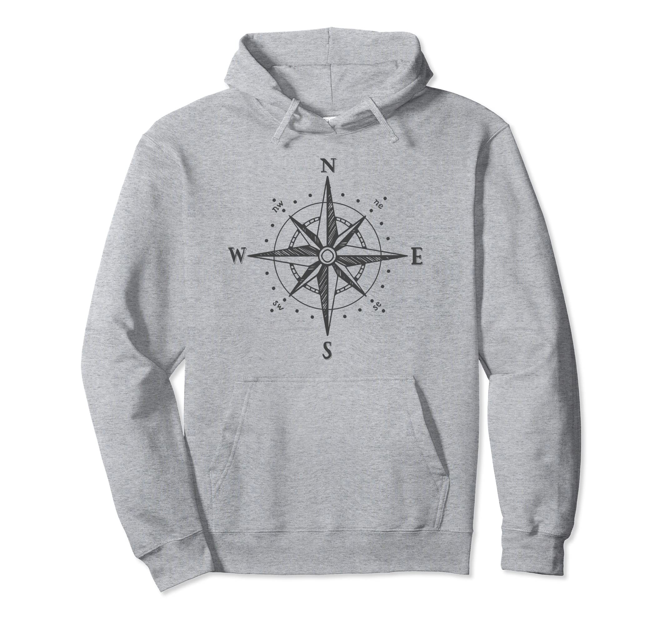 Compass North South East West Sailing Hoodie - Streetwear Style Men Women - T-Shirt, Sweatshirt, Hoodie