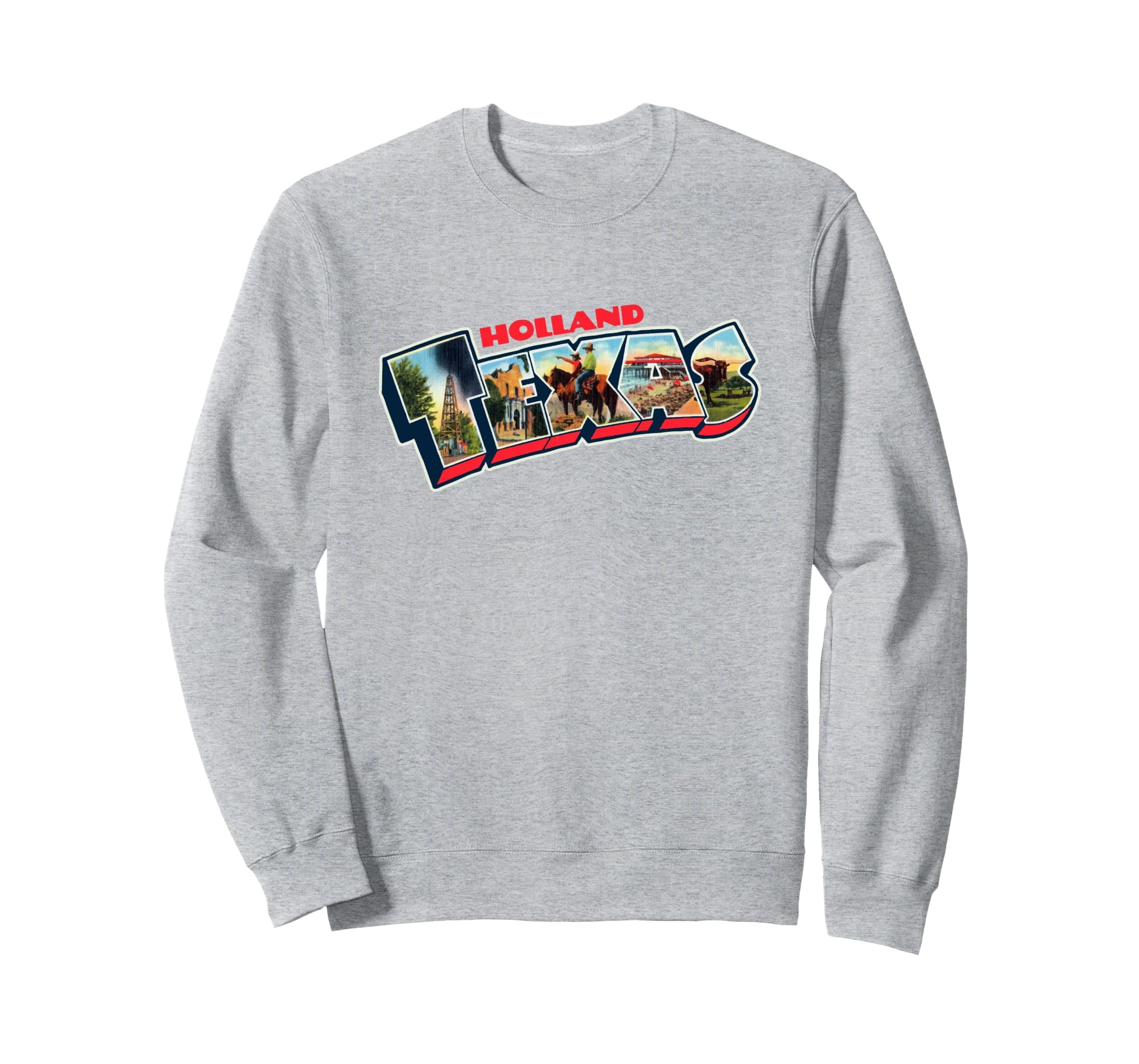 Holland Texas Postcard Tpa Sweatshirt - Casual Everyday Wear Men Women - T-Shirt, Sweatshirt, Hoodie