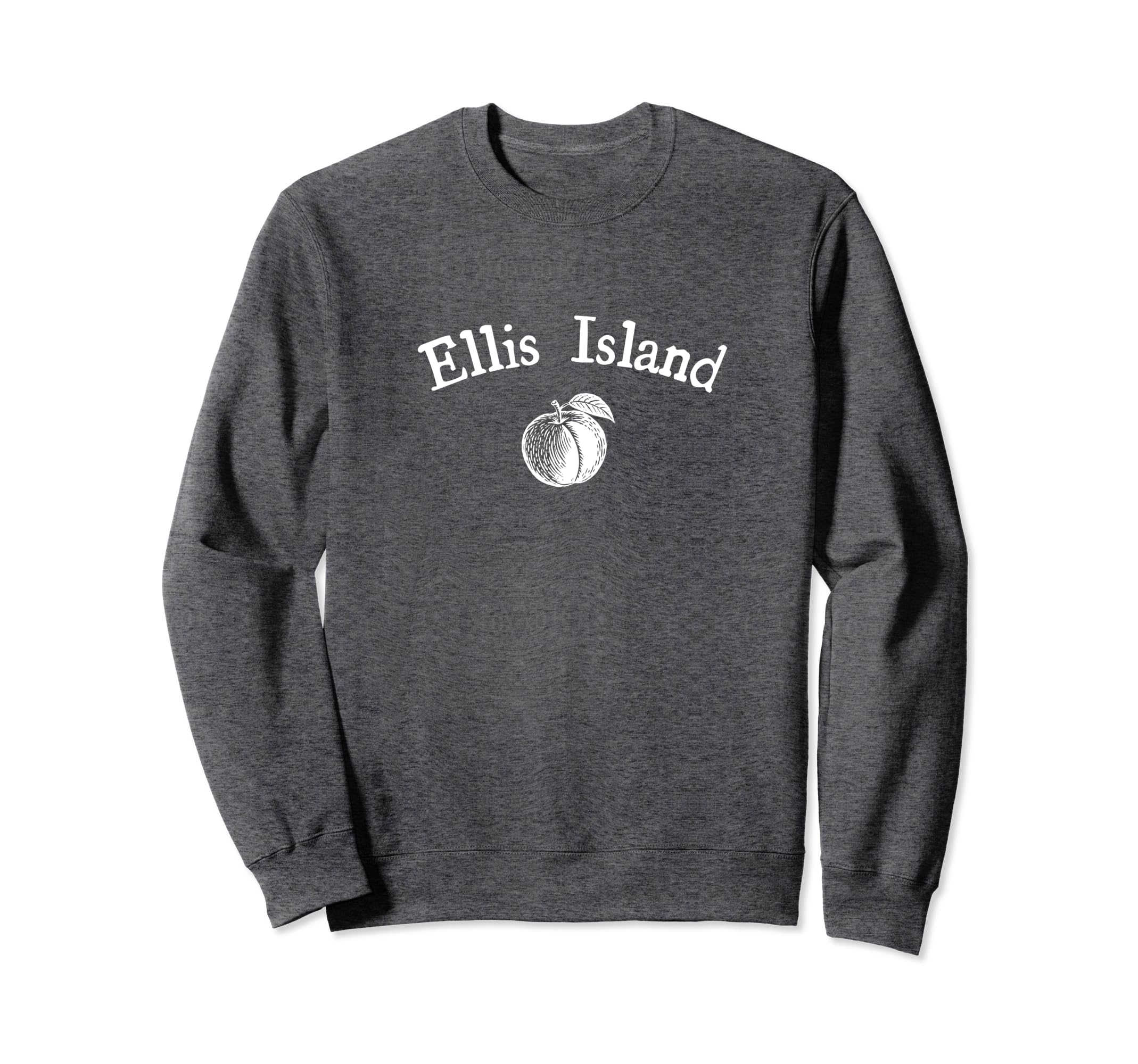 Ellis Island Peach Minimal Art Sweatshirt - Custom Art Print Unisex - T-Shirt, Sweatshirt, Hoodie