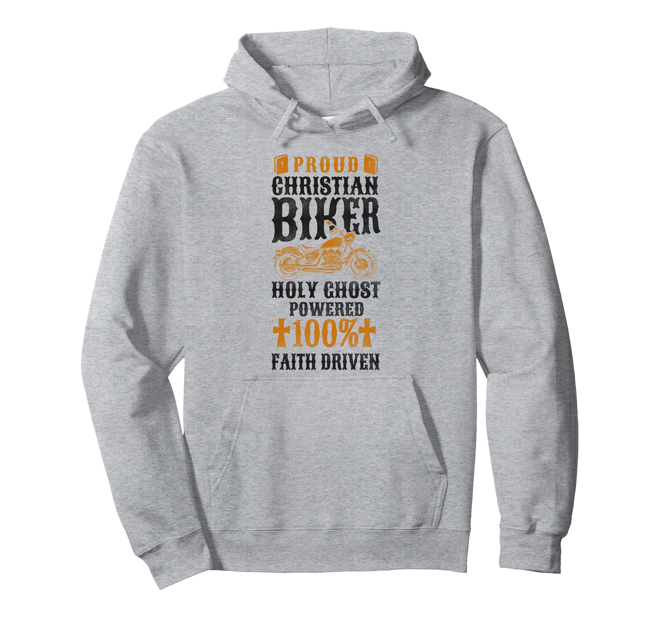 Christian Motorcycle Biker Proud Hoodie - Trendy Graphic for Adults - T-Shirt, Sweatshirt, Hoodie